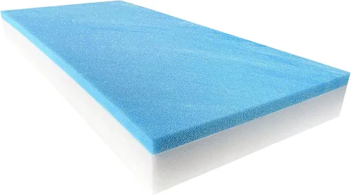 FoamTouch Colchón litera de 8 x 38 x 72 pulgadas, espuma viscoelástica de gel en blanco de alta densidad, variedad de repuesto de colchón de