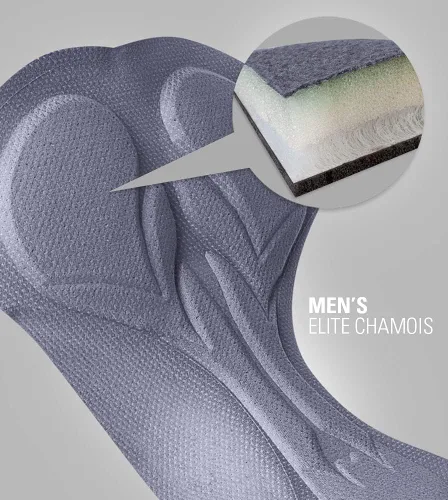 Vista 8 de AERO TECH DESIGNS Pantalones cortos Elite Liner para hombre Ropa interior acolchada de gel de larga distancia Fabricado en Estados Unidos