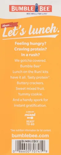 Vista 7 de Bumble Bee Lunch On The Run - Kit de ensalada de pollo con galletas, 8.2 onzas, lista para comer, incluye galletas, galletas y frutas mixtas, fuente