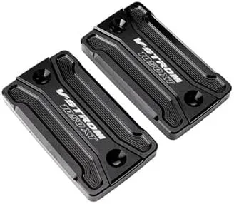 QQLADY Z for Suzuki V-Strom 1050/XT VSTROM 1050XT VSTROM1050 2019-2022 Motorcycle CNC Brake Clutch Cylinder Fluid Reservoir X (Color : 1Pair Black)