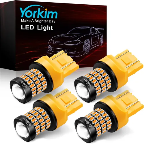 Vista 15 de Yorkim 194 bombillas LED blancas 6000 K súper brillantes de 5ª generación, T10 168 bombilla LED para interior de automóvil, cúpula mapa, puerta