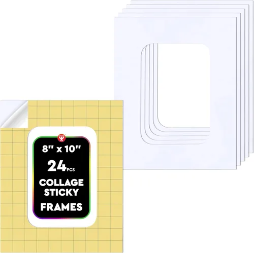 Vista 15 de Hygloss Pizarras adhesivas para collage – Paquete de 6 tableros autoadhesivos de collage de 3 x 5 pulgadas para niños, tableros de montaje