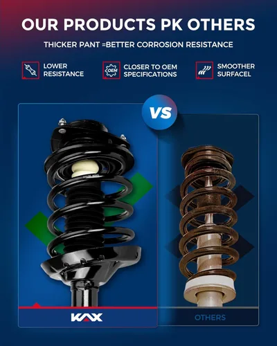 Vista 137 de KAX Puntales traseros para Toyota 2007 2008 2009 2010 2011 Camry, 2008 2009 2010 2011 2012 amortiguadores traseros rápido completo conjunto