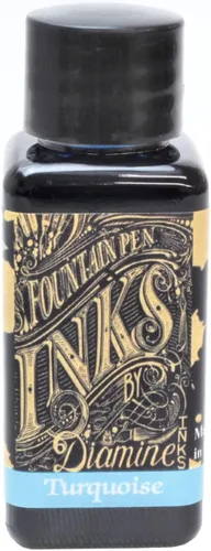 Vista 4 de Tinta embotellada para pluma estilográfica Diamine, 30 ml - Ámbar