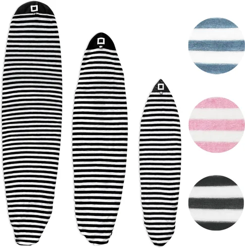 Vista 9 de Funda de calcetín para tabla de surf y funda para tabla de paddleboard Surf Squared - Bolsa protectora elástica ligera para tabla de surf