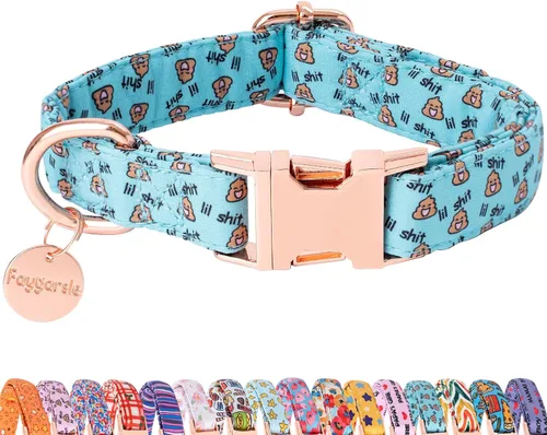 Vista 16 de Faygarsle Lindo collar de perro para niñas y niños, suave y elegante collar para mascotas con diseño de limón, ideal para perros de verano amarillo