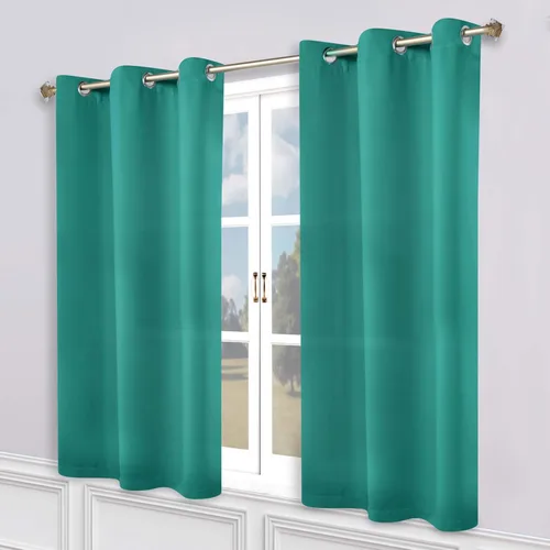 Vista 52 de Superior Cortinas Opacas, Oscurecimiento de Habitación, Dormitorio, Cortinas, Cocina, Acentos de Ventana de Sala de Estar, Bloqueo Solar, Térmicas