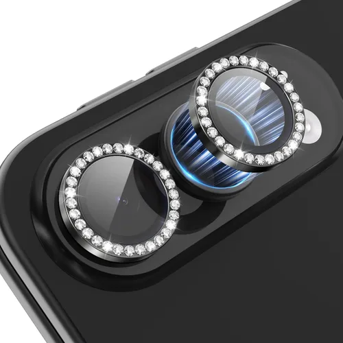 Vista 75 de Protector de lente de cámara para iPhone 15 Pro/iPhone 15 Pro Max, anillo de metal individual, dureza 9H, protector a prueba de arañazos, accesorios