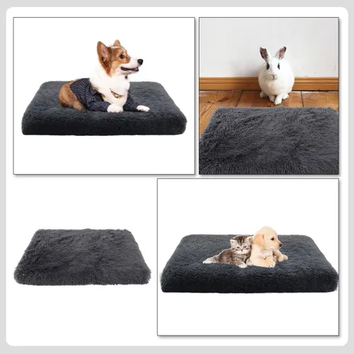 Vista 3 de Alipis Deep Sleep Plush Dog Bed Soft Calming Puppy Cat Cushion Comfortable Pad for Breeds Indoor Pets