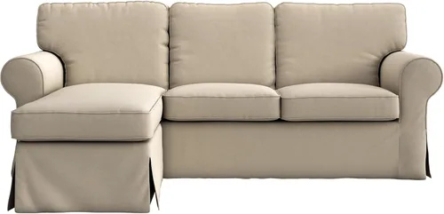 Vista 10 de MASTERS OF COVERS Ektorp - Sofá biplaza (2 asientos) con funda de diván de repuesto Cutomoized para IKEA Ektorp modular de 3 asientos, funda de Gris