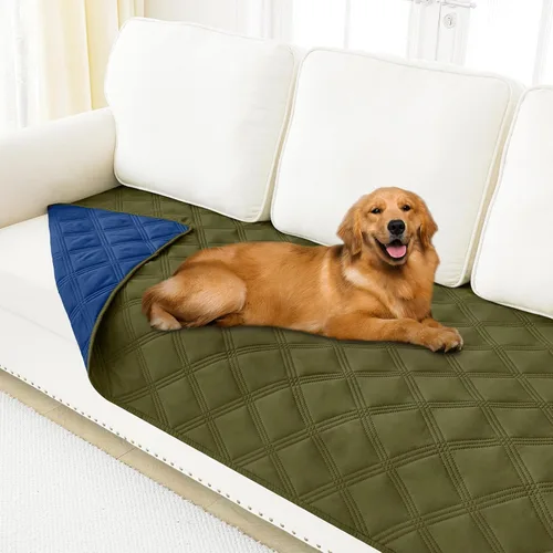 Vista 42 de Smiry Funda Manta Impermeable para Cama de Perro, Manta Suave Reversible para Mascotas, Lavable a Prueba de Fugas, Funda para Gatos y Perros