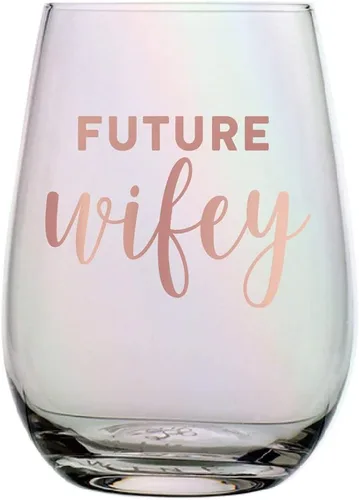 Vista 17 de Creative Brands - Copa de vino sin tallo, 10 onzas, Cheers To You