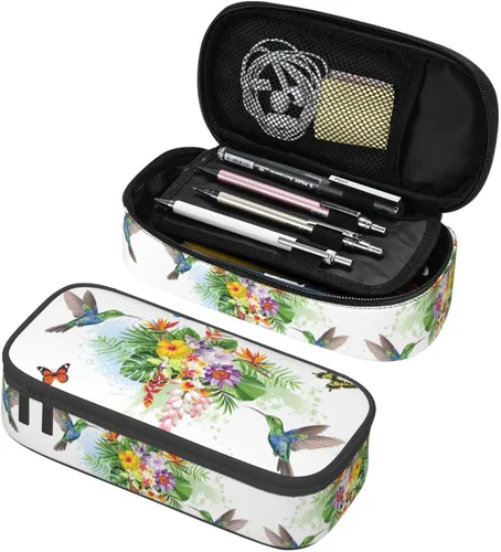 Vista 11 de Estuche grande para lápices de astrología, luna y sol, estuche para lápices con compartimentos con cremallera, bolsa de lápices para niños