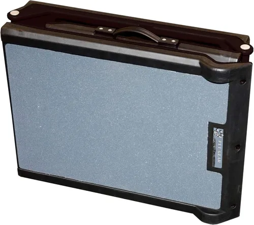 Vista 3 de Rampa Pet Gear de 3 partes de 71 in, Rampa para perro extra amplia de 200 lb, Negro/Gris (Black/Gray, not carpeted)