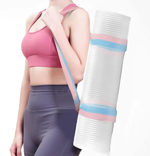 Vista 6 de Paquete de 2 correas para esterilla de yoga para llevar, soporte para esterilla de yoga, arnés ajustable para esterilla de yoga