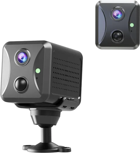 Cámara espía oculta 4G LTE, cámaras de seguridad celular inalámbricas para interiores con tarjeta SIM 4G (sin WiFi) con detección de movimiento,