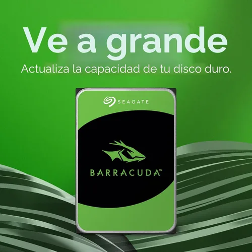 Vista 4 de Seagate BarraCuda - Disco duro interno de 2 TB, SATA de 3.5 pulgadas 6 Gb/s, 7200 RPM, 256 MB caché, embalaje libre de frustración