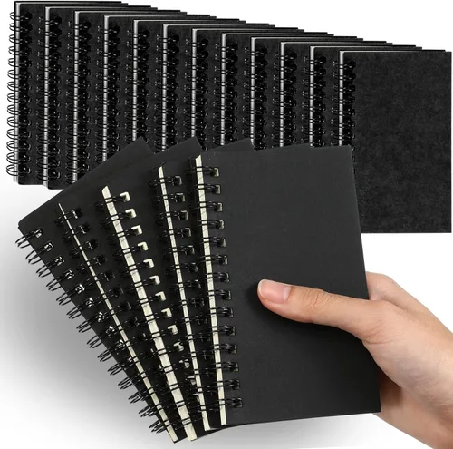 Vista 15 de Jutom 2 cuadernos pequeños en espiral, blocs de notas de 3 x 5 pulgadas, cuadernos de bolsillo pequeños a granel, mini bloc de notas con páginas
