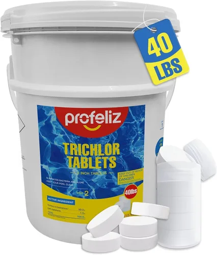 Vista 11 de PROFELIZ Tabletas de cloro de 3 pulgadas para piscinas, mata bacterias y detiene algas, disolución lenta, envueltas individualmente, tabletas