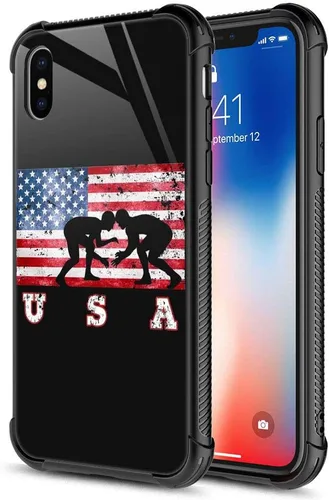 Vista 13 de Funda para iPhone Xs Max, de cristal templado 9H para iPhone Xs Max, diseño a prueba de golpes, antirrayones, para Apple iPhone Xs Max de 6.5