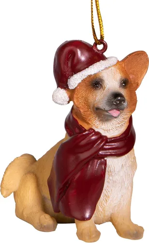 Vista 9 de Design Toscano - Figura de perro para decoración navideña.