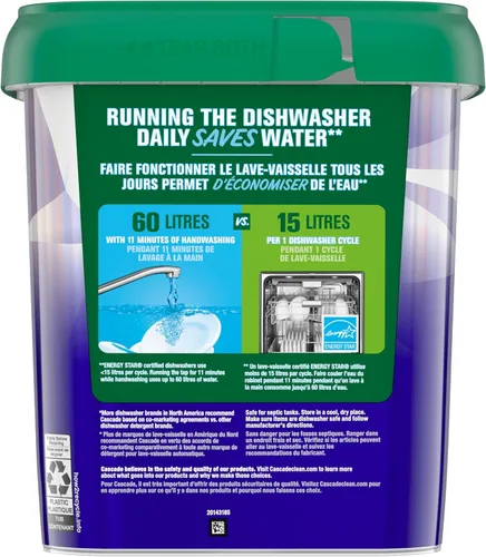 Vista 8 de Cascade Platinum Plus Action Pacs - Detergente para lavavajillas, aroma fresco, paquete de 51