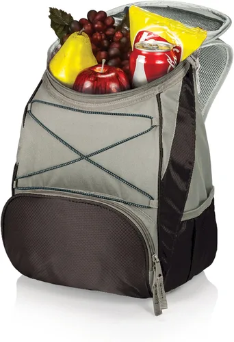 Vista 2 de ONIVA - Mochila térmica PTX de la marca Picnic Time, mochila enfriadora suave, bolsa de almuerzo aislada (negro con detalles grises)