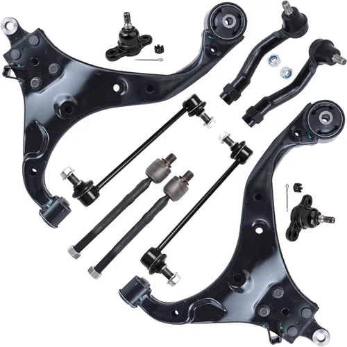 Vista 327 de Detroit Axle - Kit de suspensión frontal de 10 piezas para Chevy Trailblazer EXT GMC Envoy XL XUV Buick Rainier Isuzu Ascender Olds Bravada, brazos