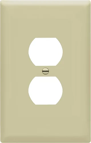 Vista 38 de ENERLITES Placa de pared dúplex para tomacorriente para receptáculos, cubierta de toma de corriente eléctrica jumbo, acabado brillante, de gran Negro