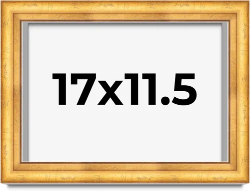 Vista 204 de Caja de sombra de 5 x 5 pulgadas, marco de exhibición biselado de hoja dorada Madera maciza 1.75 pulgadas de profundidad 1.75 pulgadas