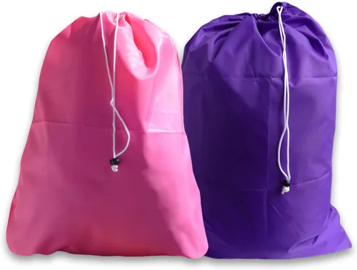 Vista 23 de Bolsas de lavandería extra grandes, color negro y plateado (gris), (paquete de 2)