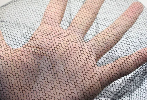 Vista 4 de ELEGANTLIFE 21" Redes de pelo de nido de abeja transpirables de nailon regular desechables, paquete de 200 (negro), Negro