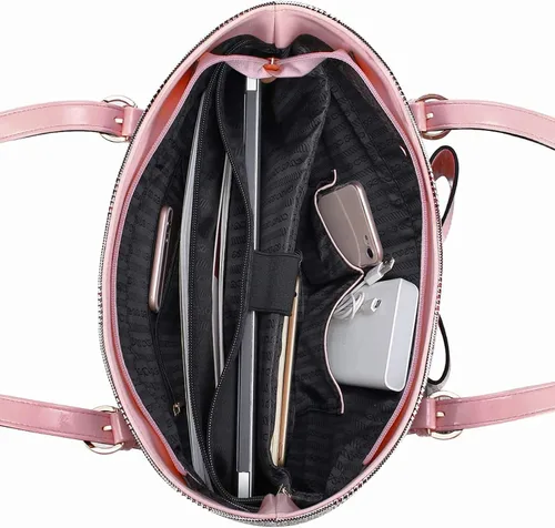 Vista 6 de MOSISO Bolsa para laptop para mujer, compatible con MacBook Air de 15 pulgadas, M2, A2941, 2023/Pro, de 16 pulgadas, M3, M2, M1 2023-2019, maletín