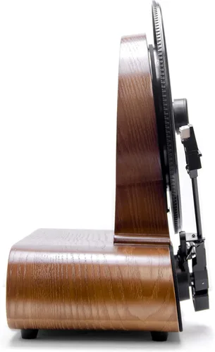 Vista 6 de Fuse Vert - Reproductor de discos de vinilo vertical Radio FM, Bluetooth, AUX, USB Reloj despertador Cartucho Audio Technica Altavoces