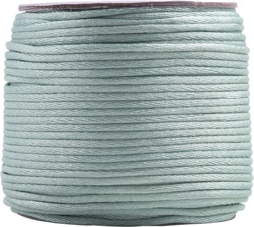 Vista 58 de KONMAY - Cuerda de nailon satinado de seda, 45.72 metros, 0.8mm cola de rata, para nudos chinos, Kumihimo, abalorios, macramé, joyería, Verde manzana