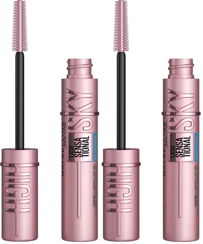 Vista 10 de Maybelline Lash Sensational Sky High - Máscara de pestañas lavable, maquillaje, voluminizadora, alargadora, definidora, rizador, fórmula acumulable