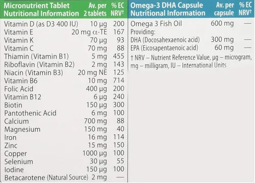Vista 5 de Vitabiotic Pregnacare Breastfeeding 56 pestañas/28 cápsulas x 1 por Vitabiotics