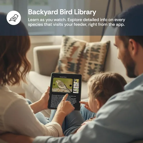 Vista 4 de Luna - Comedero inteligente para pájaros con cámara, identificación mejorada de especies de pájaros con inteligencia artificial, video HD 2K