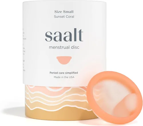 Vista 10 de Saalt Disco menstrual – Silicona suave, flexible y reutilizable de grado médico – Se puede usar durante 12 horas – Capacidad para hasta 6 tampones