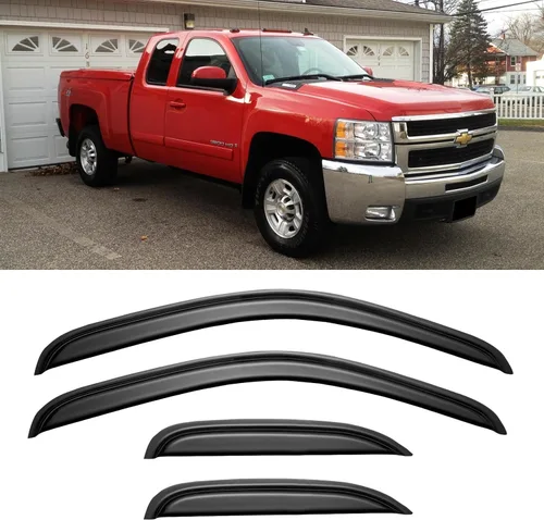 Vista 14 de Deflectores de lluvia para Toyota 4Runner 2010-2023, Deflectores de viento para ventanas 10-23 4Runner Visores de ventilación y protectores