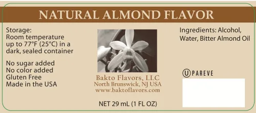 Vista 3 de Bakto Extracto de almendra natural (1 onza líquida), paquete de 3