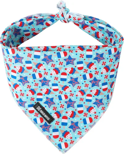 Vista 19 de MACA Bates - Pañuelo a cuadros para perro, diseño de cuadrícula, triangular, pañuelo de algodón suave, lindo, ajustable, para cachorros, regalo