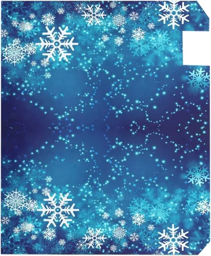 Vista 3 de ALAZA - Funda para buzón de invierno con copos de nieve de Navidad, tamaño estándar, 18 x 20.8 pulgadas