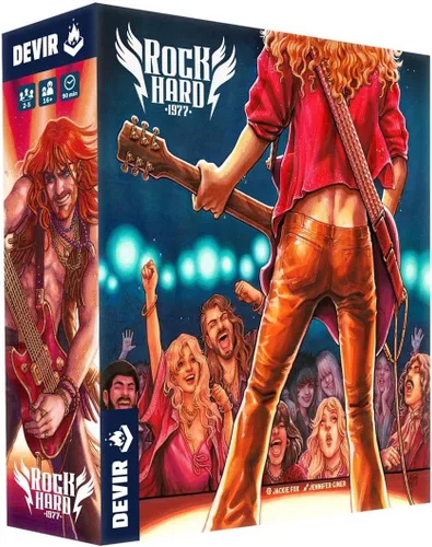 Devir - Rock Hard: 1977 Juego de mesa, juego de estrategia de la industria musical con colocación de trabajadores, juego de simulación de banda de