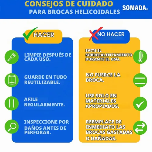 Vista 9 de SOMADA Broca de taladro de 1-1/2 "x 6-1/2" para madera, vástago hexagonal de barrena para barco