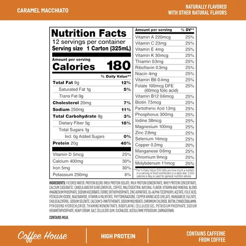 Vista 5 de SlimFast Advanced Energy Mocha Cappuccino Shake Reemplazo de comida listo para beber 0.71 onzas de proteína 4 botellas de 11 onzas líquidas Se puede