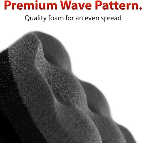 Vista 4 de Adam's Polishes Pro Tire Hex Grip Aplicador (paquete de 3) – Herramienta de esponja de espuma para detalles de neumáticos Suministros de limpieza