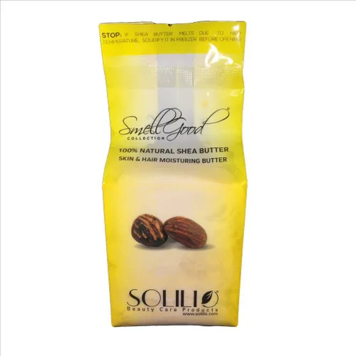 SmellGood Manteca de karité africana cruda sin refinar 5 libras Bloque suave y cremosa (Amarillo)