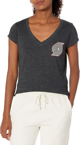 Vista 46 de Ultra Game Camiseta de mujer NBA Oficial con cuello en V y strass de manga corta