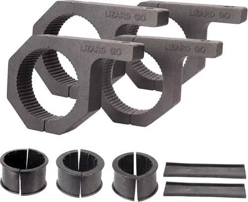 Vista 11 de Abrazaderas de barra – Paquete de 4 abrazaderas horizontales de jaula enrollable de 0.75 pulgadas, 0.875 pulgadas, 1.0 pulgadas, abrazadera de barra